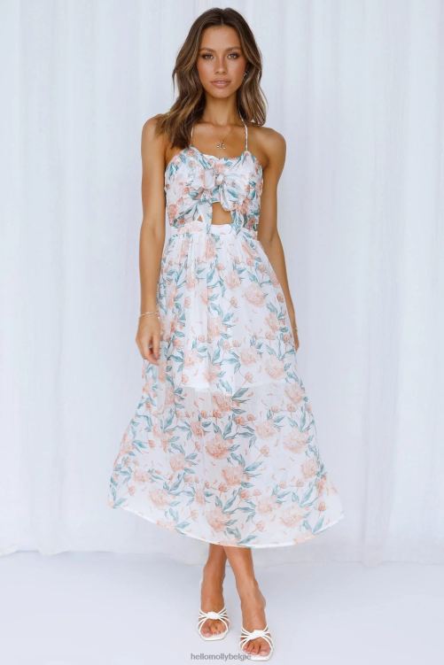 kleding Hello Molly smooth breeze maxi-jurk wit XR2L7659