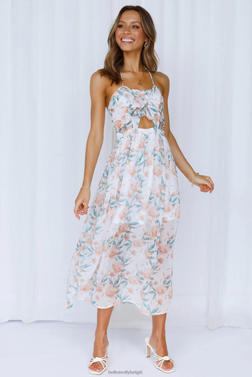kleding Hello Molly smooth breeze maxi-jurk wit XR2L7659