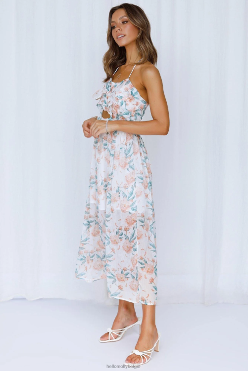 kleding Hello Molly smooth breeze maxi-jurk wit XR2L7659