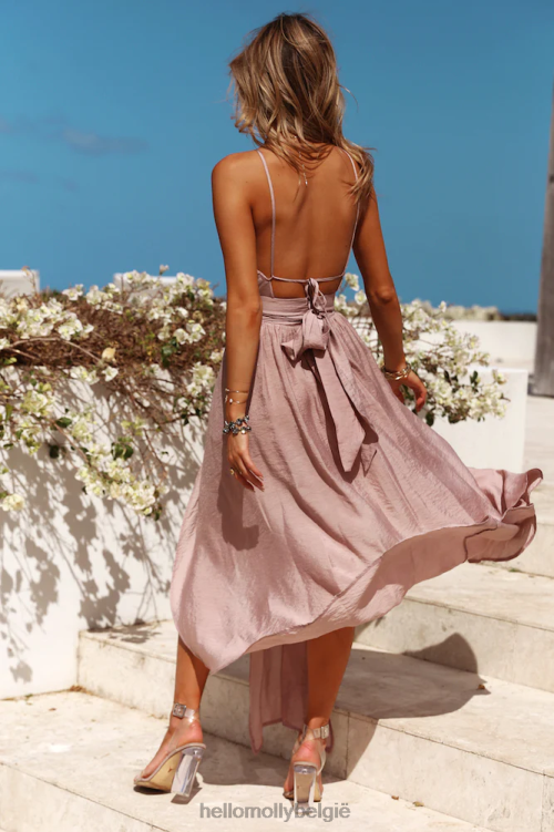 kleding Hello Molly stop motion maxi-jurk mokka XR2L7198