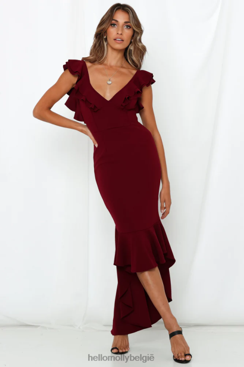 kleding Hello Molly the Hills maxi-jurk pruim XR2L7461