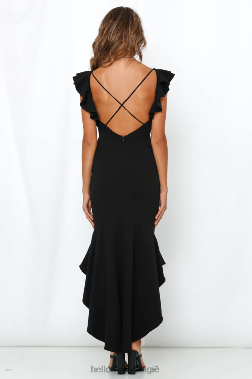 kleding Hello Molly the Hills maxi-jurk zwart XR2L7205