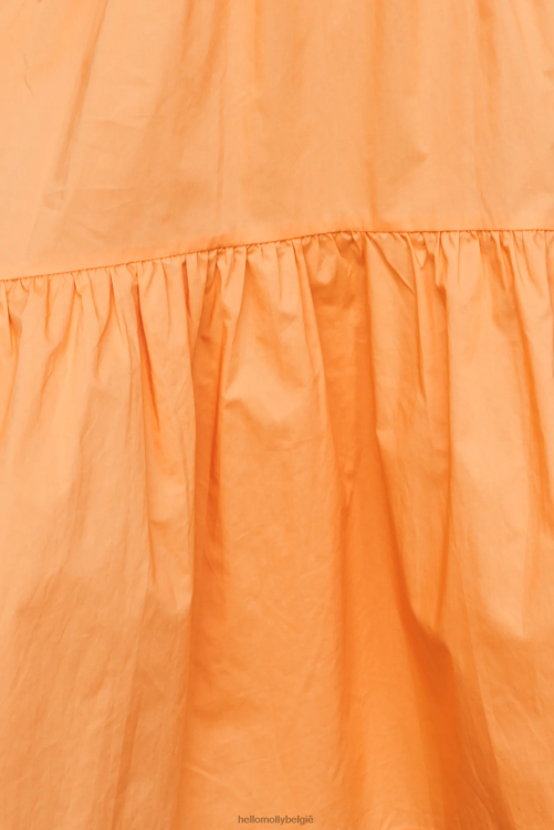 kleding Hello Molly tropicana coole midi-jurk oranje XR2L7684