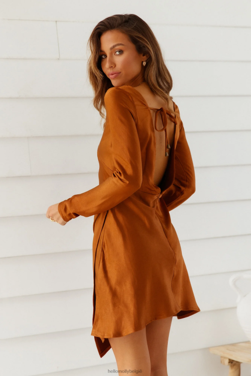 kleding Hello Molly uitdrukkelijke toestemming jurk chocolade XR2L7107