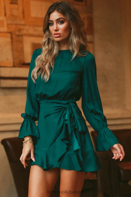 kleding Hello Molly verborgen figuren kleden bosgroen XR2L7206