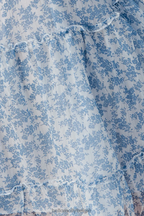 kleding Hello Molly vogels vliegen hoge jurk blauw XR2L7334