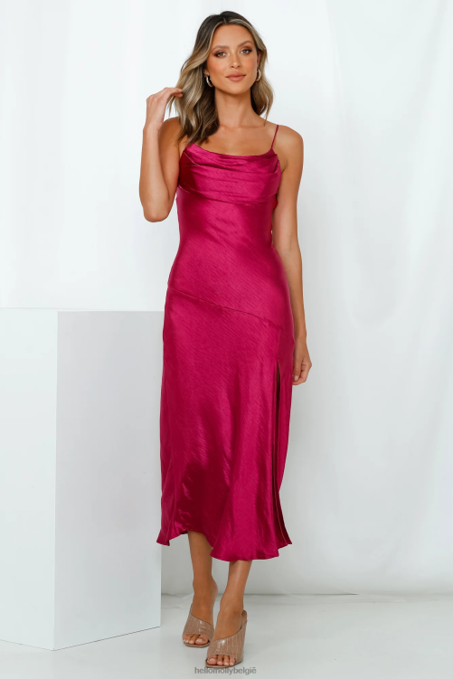 kleding Hello Molly wanted on the dansvloer midi-jurk fuchsia XR2L7310