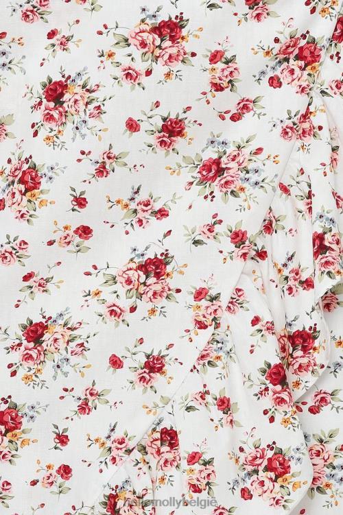 kleding Hello Molly westkust vertegenwoordigt midi-jurk wit XR2L7537