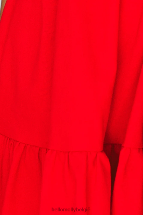 kleding Hello Molly zet de tas rood vast XR2L7678