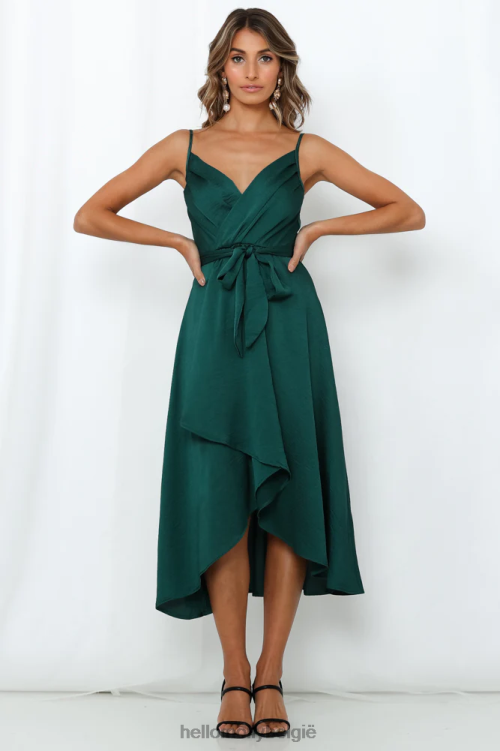 kleding Hello Molly zoals een midi-jurk van gebed, groenblauw XR2L7428