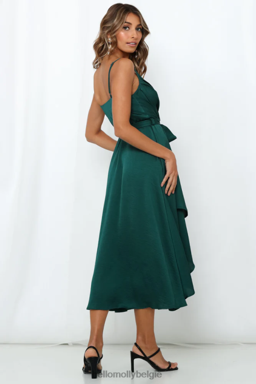 kleding Hello Molly zoals een midi-jurk van gebed, groenblauw XR2L7428