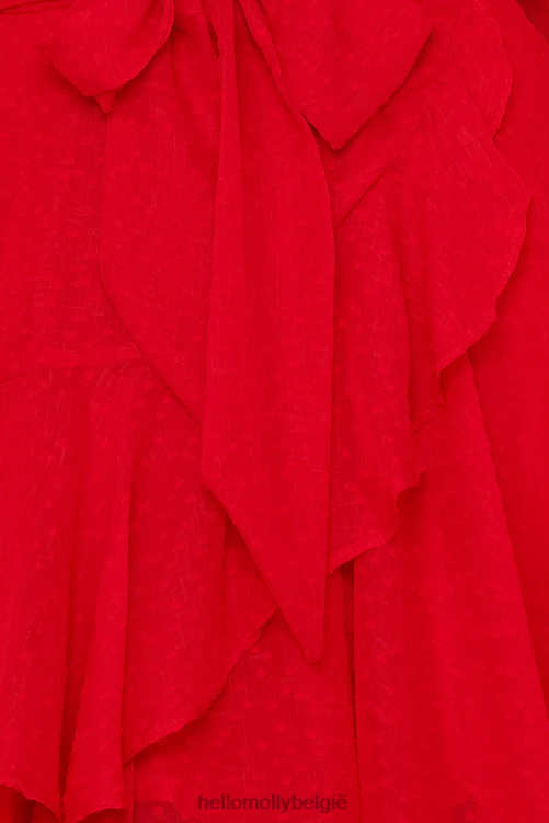 kleding Hello Molly zoals ik voor mij jurk rood XR2L7013