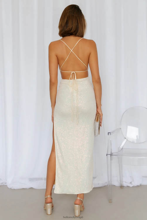 kleding Hello Molly Creëer de spell midi-jurk met crèmekleurige pailletten XR2L3771