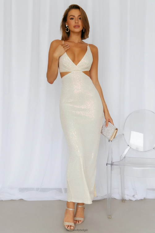 kleding Hello Molly Creëer de spell midi-jurk met crèmekleurige pailletten XR2L3771