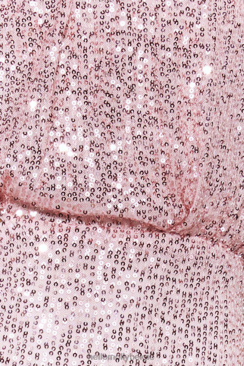 kleding Hello Molly breng de klasse maxi-jurk met pailletten roze XR2L5778