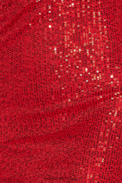 kleding Hello Molly chillen op mijn eigen maxi jurk rode pailletten XR2L6240