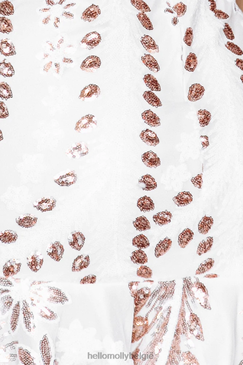 kleding Hello Molly er voor vallen, witte jurk XR2L6961