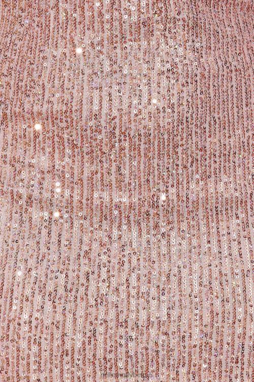 kleding Hello Molly glanzend mini-jurkje met sterrenpailletten, lichtroze XR2L2434