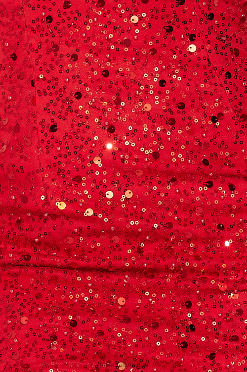 kleding Hello Molly lief cupido pailletten midi-jurkje rood XR2L5207