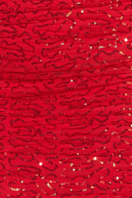 kleding Hello Molly prinses glitter maxi-jurk met pailletten rood XR2L6261