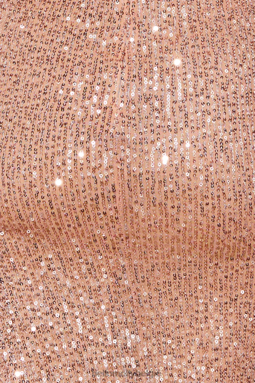 kleding Hello Molly so outta my mind maxi jurk pailletten goud XR2L6385