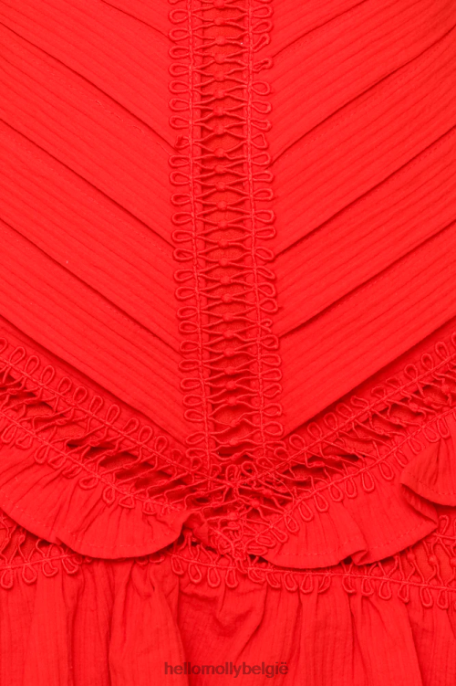 kleding Hello Molly zoekende Seattle-jurk rood XR2L7019