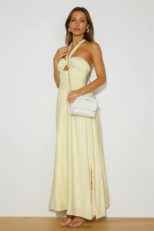 kleding Hello Molly Coconut Island maxi-jurk geel XR2L5912