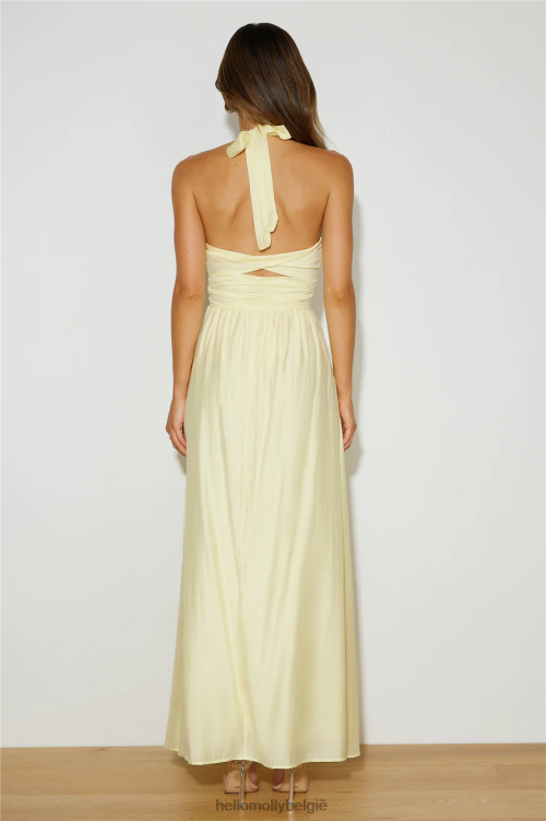 kleding Hello Molly Coconut Island maxi-jurk geel XR2L5912