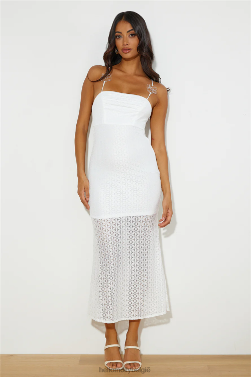 kleding Hello Molly Daisy Bloom maxi-jurk wit XR2L5927