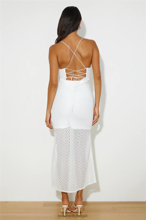 kleding Hello Molly Daisy Bloom maxi-jurk wit XR2L5927