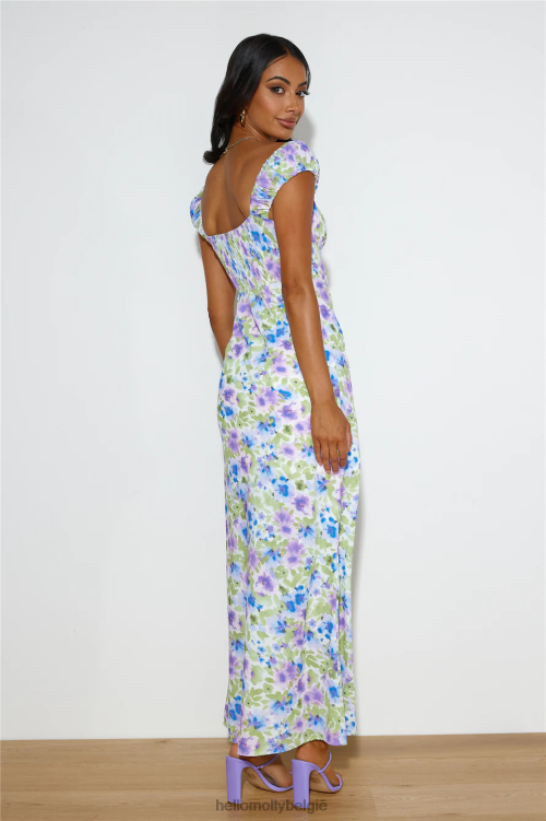 kleding Hello Molly Feel Your Vibe maxi-jurk paars XR2L6258