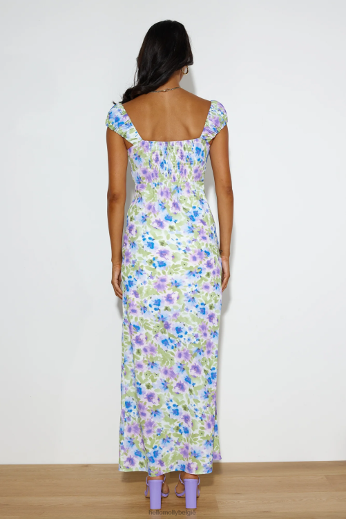 kleding Hello Molly Feel Your Vibe maxi-jurk paars XR2L6258