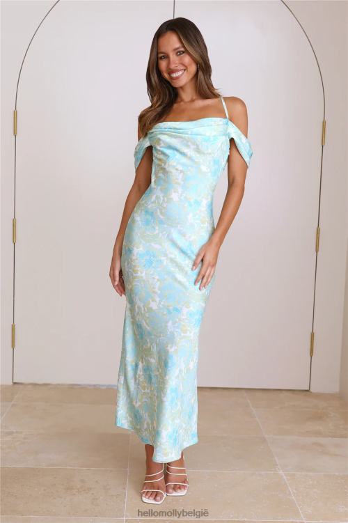 kleding Hello Molly Feel the love maxi-jurk groen XR2L5732