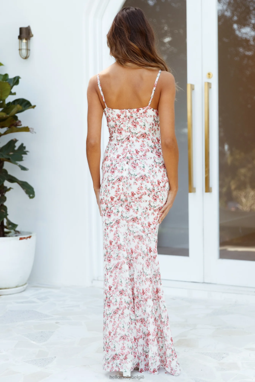 kleding Hello Molly Finding Faith maxi-jurk wit XR2L6895
