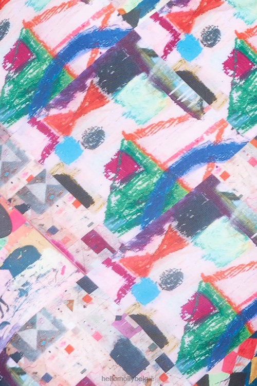 kleding Hello Molly Glitchmode maxi jurk roze XR2L6505