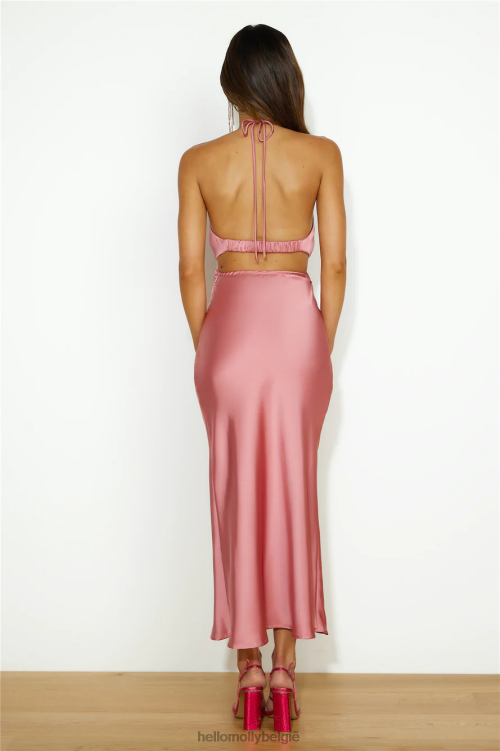 kleding Hello Molly Glow Getter maxi-jurk roze XR2L5860