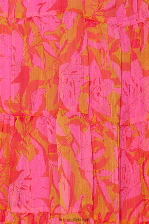 kleding Hello Molly Gotta Bloom maxi-jurk roze XR2L5623