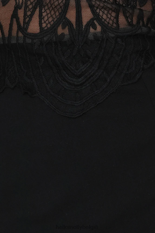 kleding Hello Molly Ik kom tot leven maxi-jurk zwart XR2L6875