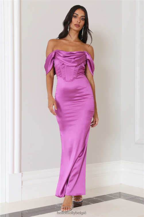 kleding Hello Molly Kingdom Come maxi-jurk paars XR2L6108