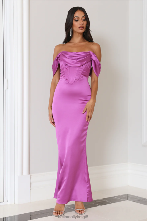 kleding Hello Molly Kingdom Come maxi-jurk paars XR2L6108