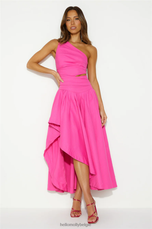 kleding Hello Molly Private Island Time maxi-jurk roze XR2L5739