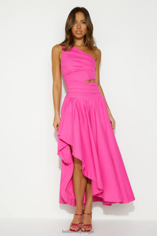 kleding Hello Molly Private Island Time maxi-jurk roze XR2L5739