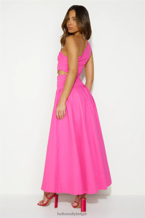 kleding Hello Molly Private Island Time maxi-jurk roze XR2L5739