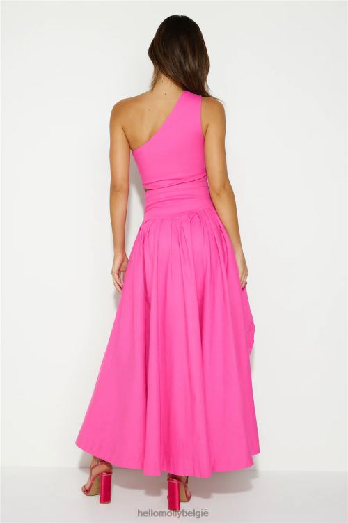 kleding Hello Molly Private Island Time maxi-jurk roze XR2L5739