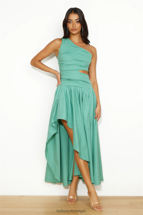 kleding Hello Molly Private Island Time maxi-jurk salie XR2L5846