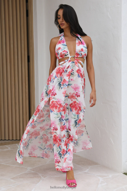 kleding Hello Molly Rising Love maxi-jurk met bloemenmotief XR2L6341