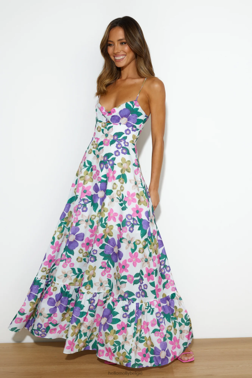 kleding Hello Molly Sunset Walk maxi-jurk multi XR2L6241