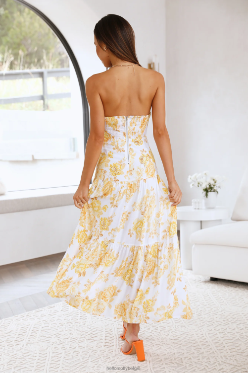 kleding Hello Molly annita maxijurk geel XR2L6598