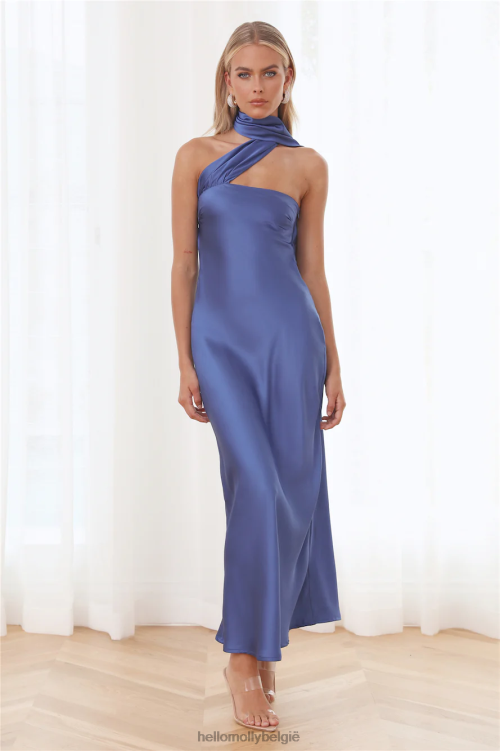 kleding Hello Molly attractie gestolen maxi-jurk blauw XR2L6009