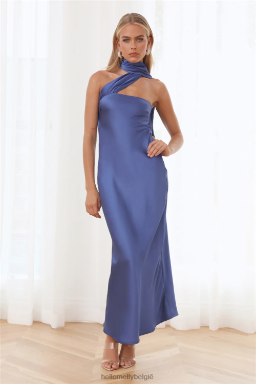 kleding Hello Molly attractie gestolen maxi-jurk blauw XR2L6009